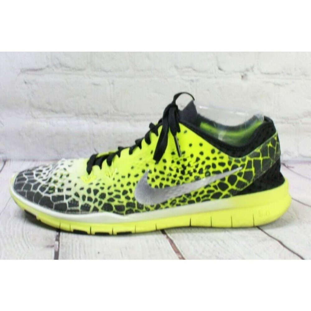 Nike Free 5.0 TR Yellow Nylon Lace Up Running Sneaker Shoes Size 10 - Picture 1 of 9